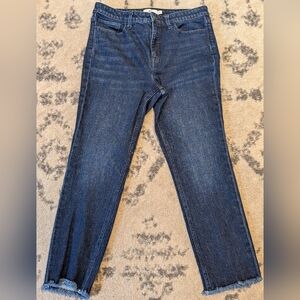 Vineyard Vines Women’s Straight Leg Jeans Raw Hem Size 29 EUC